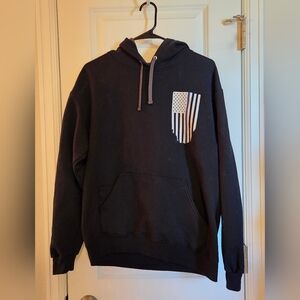 Thin Blue Line Black Hoodie